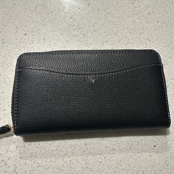 Tory Burch Continental Wallet & ID Holder Black 146471 0623 - Picture 3 of 3